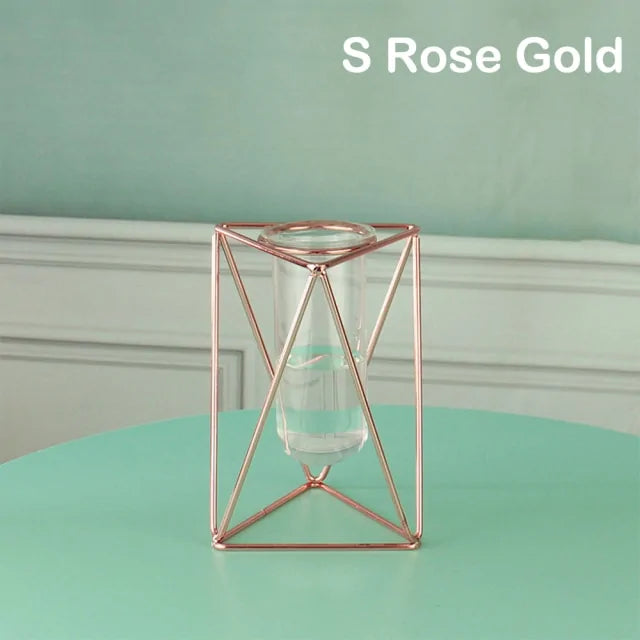 Creative Golden Glass Vase