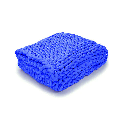 Chunky Weighted Knit Throw Blanket