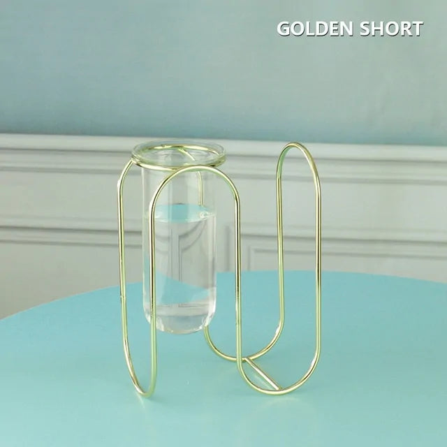 Creative Golden Glass Vase