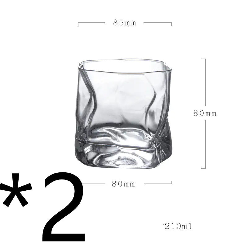 2 PC. Whiskey Glass Set