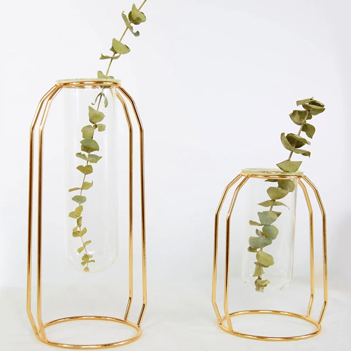 Creative Golden Glass Vase