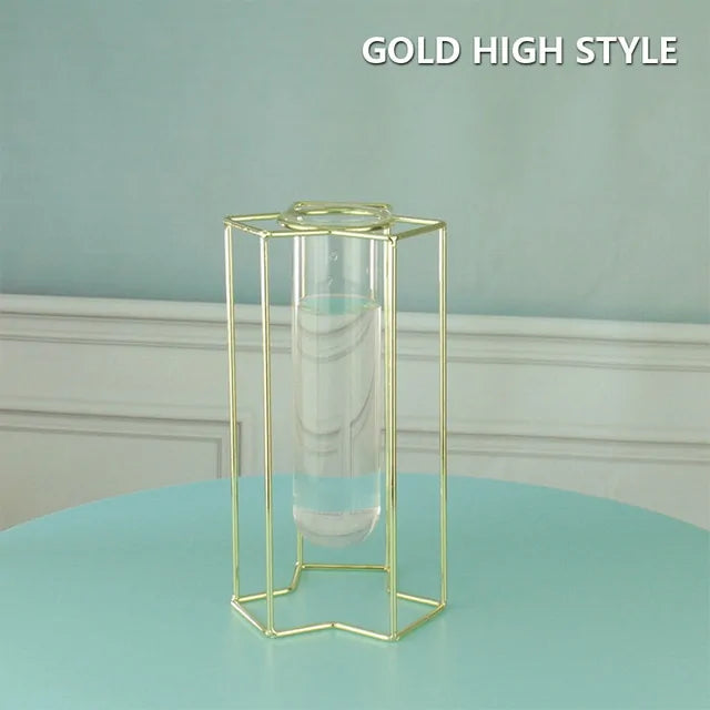 Creative Golden Glass Vase