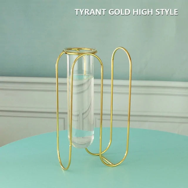 Creative Golden Glass Vase