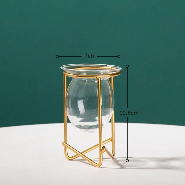 Creative Golden Glass Vase