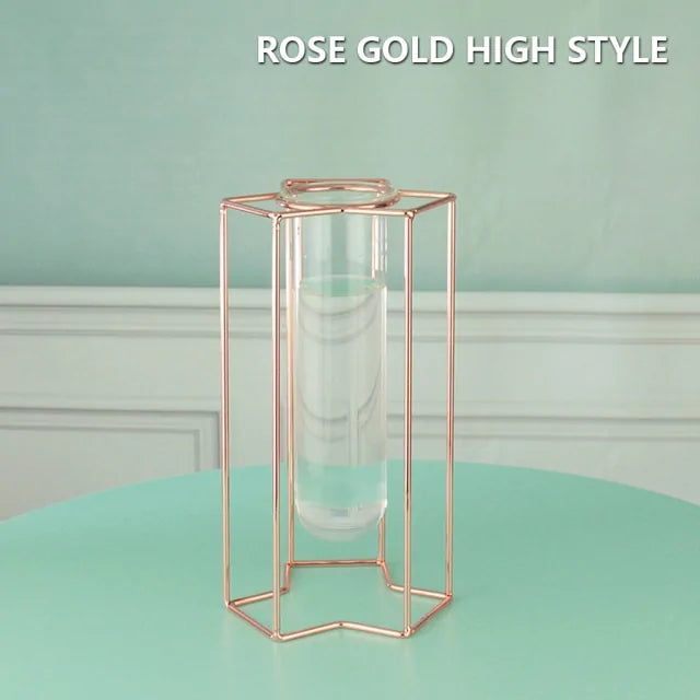 Creative Golden Glass Vase