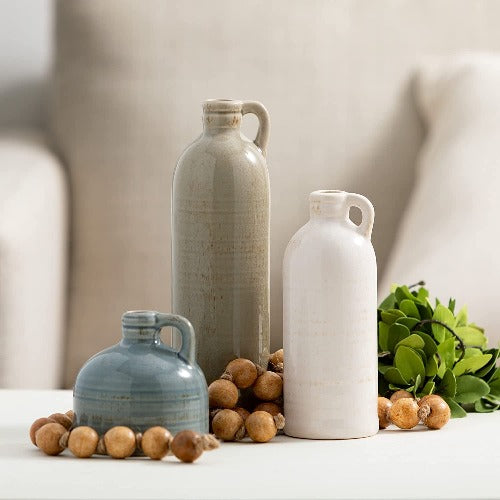 Neutral Ceramic Vase Set