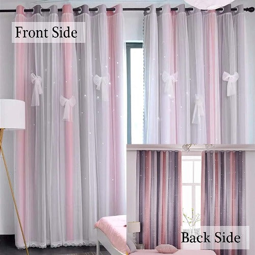 Rainbow Colored Curtain 