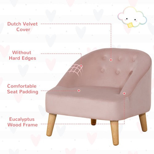 Kids Chair & Ottoman 