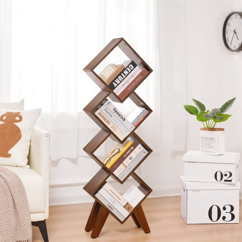 Small 4 Tier Bookshelf