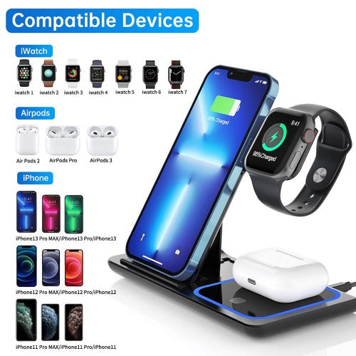 3 in 1 Wireless Charger Station