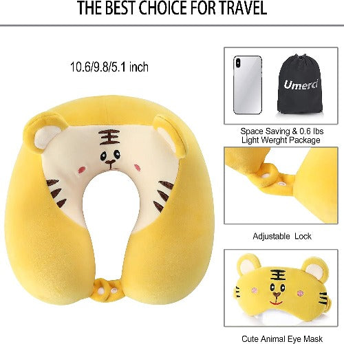 Kids Memory Foam Animal Travel Pillow