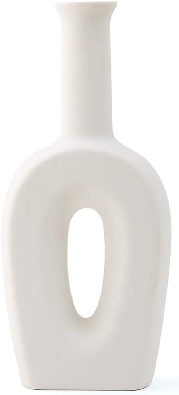 Large White Ceramic Vase