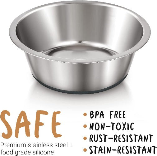 Stainless Steel Anti-Slip Dog Bowls