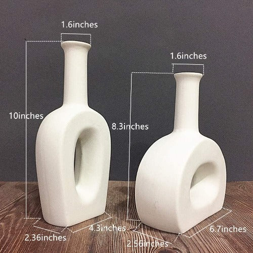 Large White Ceramic Vase