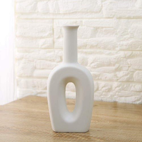 Large White Ceramic Vase