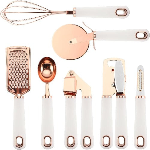 7 Pc Copper Kitchen Gadget Set