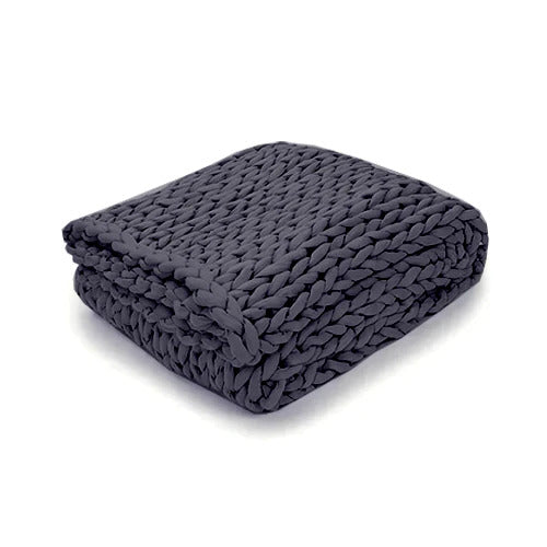 Chunky Weighted Knit Throw Blanket