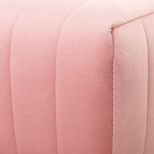 Pink Velvet Bench