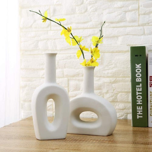 Large White Ceramic Vase