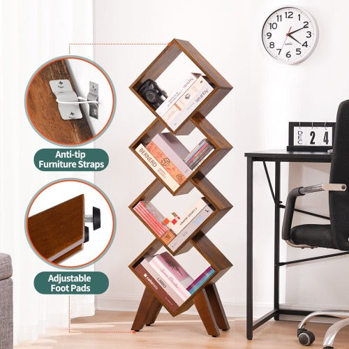 Small 4 Tier Bookshelf